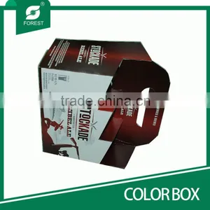 FREE SAMPLE CORRUGATED COLOR HOLDERS FOR PACKING MILK WITH HANDLE thumbnail-6