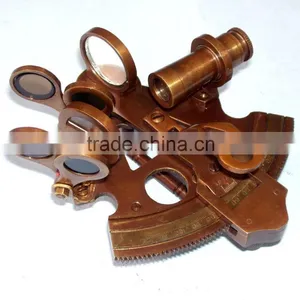 Brass SMALL SIZE DECOR SEXTANT FOR GIFTS-BRASS NAUTICAL SEXTANT 1028 thumbnail-5