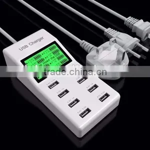 High Quality 8 Port USB Power Adapter Charger With LCD Display thumbnail-1