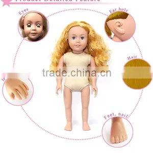 18 Inch Vinyl Fashion Doll Doll Heads thumbnail-1