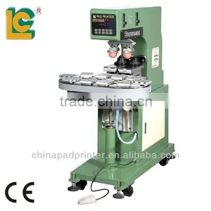 (LC-SPM2-150/10T)2-Colors Conveor Belt Sealed Cup Tampo Printing Machine thumbnail-1