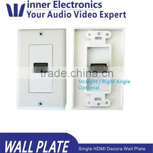 White by Steren ,Standard HDMI Pigtail Wall Plate thumbnail-1
