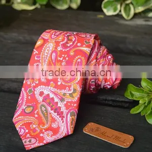 Cotton Fashion Neck Ties Mens Soft Necktie Floral thumbnail-2