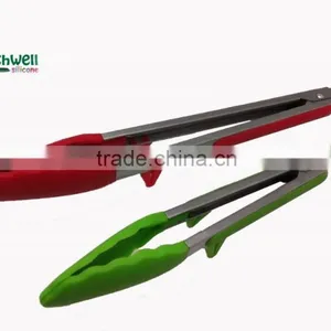 Cooking Utensils 9'' and 12' Set of BBQ Service Silicone Tongs Most Popular thumbnail-4