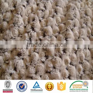 New Product China Supplier Wholesale Swirl Rose Design Pattern Minky Fabric thumbnail-5