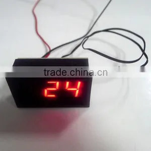 RED Digital Car Thermometer -30~70 Degrees Temperature Monitor Meter thumbnail-1