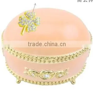 High Quality Elegant Musical Box With Rhinestones Crystals Enamel Decoration and Various Colors thumbnail-1