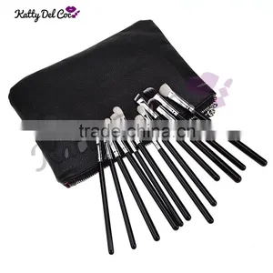 Fashion Color Private Label 12pcs Professional Makeup Brush Set,PU Bag Supplier's Choice thumbnail-1
