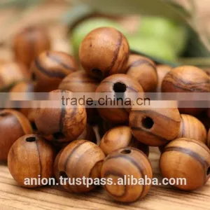 Olive Wood Round Beads 15mm thumbnail-4