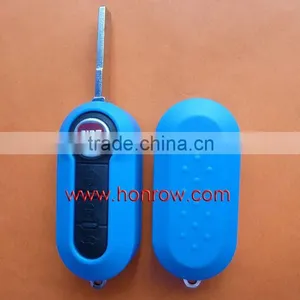 High Quality Fiat 3 Button Flip Remote Blank Key Fobs(Blue Color) thumbnail-1