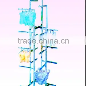 Chrome Clothes Display Racks With Hanger thumbnail-1