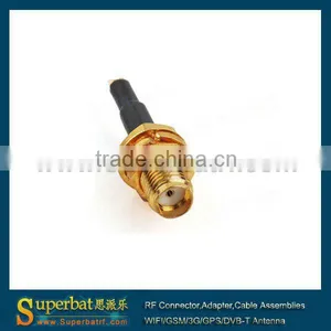 IPX / U.fl to SMA Female Pigtail, 50 Ohm ,Cable 1.13mm RF Custom Cable Assemblies thumbnail-3