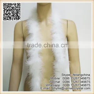 Wedding Party Bridal Dress Up 20g White Fluffy Feather Boa thumbnail-1