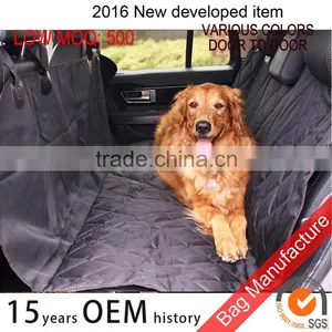 Black Microfiber Quilted Padded Top Quality Pet Car Seat Cover for Dogs Soft and Confortable Quality Choice Most Popular thumbnail-1