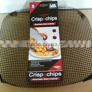 Non-stick BBQ Grilling Mesh Sheet PFOA-free PTFE Coated Fiberglass thumbnail-2