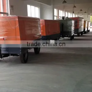 132kw 13 m3 Diesel Motor Double Screw Towable Medium Pressure Air Compressor thumbnail-5