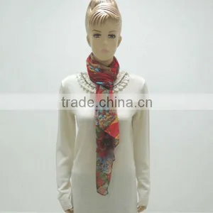 TYCAP102 Red Silk Scarf thumbnail-1