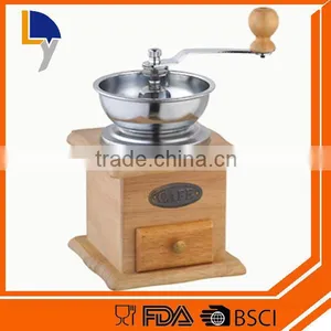 Hot Sale Household Manual Coffee Grinder Double-deck Wooden Coffee Grinder Machine thumbnail-3