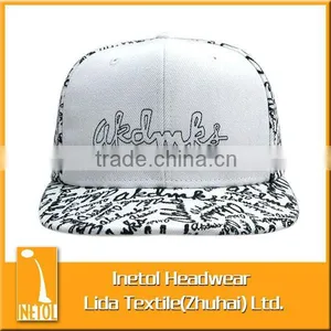 Different Design 6 Panel Flat Brim Custom Printed Baseball Cap thumbnail-2