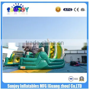 2016 Jungle Slide With Trees And Obstacle Maze Inflatable Obstacle Course thumbnail-6