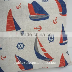 Custom Seat Cushions Cover Nautical Sailing Design Print Square Cushion Cover thumbnail-5