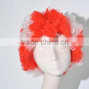 Colorful Short Afro Curls Cosplay Silk Wave Wig N360 thumbnail-3