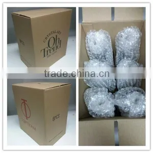 Clear Lead Free Normal Glass Champagne Drinking Glass Set With Metal Stand thumbnail-6