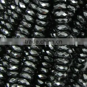 12mm Natural Rondelle Cut Hematite Loose Beads for Wholesale thumbnail-1
