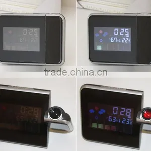 Weather Alarm Clock With Projector / Time Projection / LCD Display Table Clock thumbnail-5