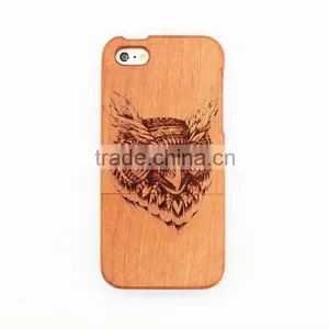 Wood Phone Cases With the Laser Compatible for Iphone thumbnail-1