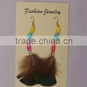 The Elegent Beautiful Feather Eardrop thumbnail-2