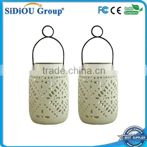 Hanging Led Ceramic Solar Lantern Light thumbnail-1