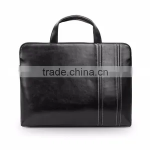 QIALINO Designer Genuine Leather Business Bag Men's Genuine Leather Laptop Bag for Macbook Air/pro 12 13 thumbnail-2