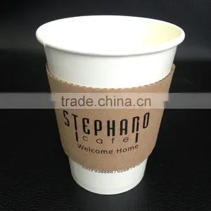 Customized Disposable 16 oz Coffee Cup With Sleeve thumbnail-1