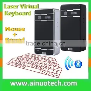 Hottest Keyboard Mouse Mini Bluetooth Virtual Laser Keyboard Mouse With Speaker thumbnail-1