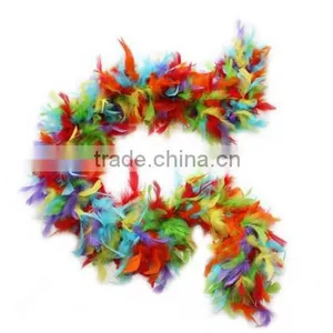 Turkey Chandelle Feather Boas-party Decoration Colorful Mixed Color thumbnail-1