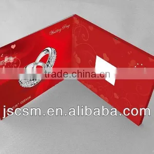 Hig Quality 7inch LCD Panel Paper Card Video Playing Card Paper Card Brochure for Gifts thumbnail-1
