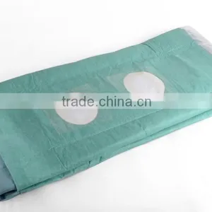 EO Sterile Fenestrate Disposable Surgical Drape With Self-adhesive Edge Two Holes thumbnail-3
