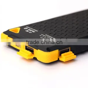 Hot Waterproof 8000mah Portable Solar Power Charger for Samsung Mobile Phone thumbnail-3
