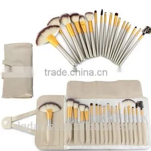 18pcs Rose Gold Ferrule Fashion Bag Makeup Brush Set thumbnail-1