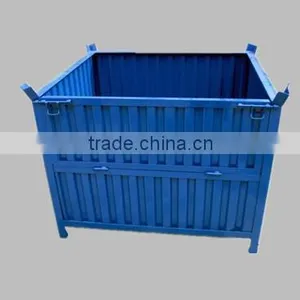 China Used Stackable Foldable Steel Metal Stillages for Sale thumbnail-3