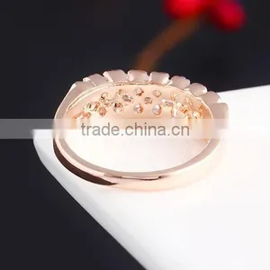 Free Shipping Silver Plated Clear Crystal 1gram Gold Rings 2016 thumbnail-5
