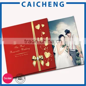 Folding Handmade Gift Card Wedding Invitation Card With Ribbon thumbnail-3
