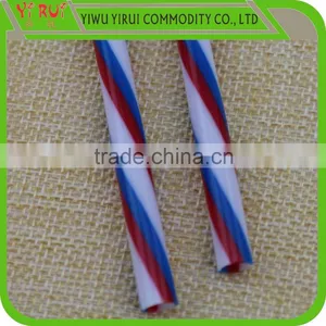 pp Drinking Straw With Three Colors Spiral thumbnail-3