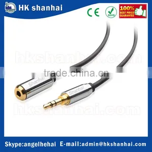 2016 Trending Products Male to Female AUX Port Compatible Gold Plated 3.5mm Stereo Audio Extension Cable thumbnail-1