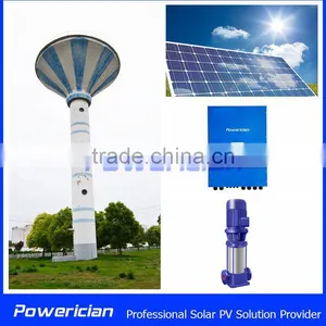 18.5KW Solar Pump System Flow 95CBM/h Head 41m Water Tower Supply Well Irrigation thumbnail-1
