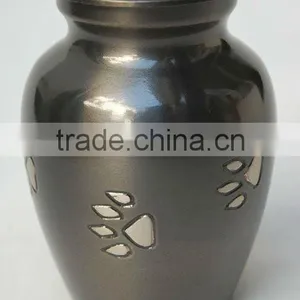 Brass Pet Cremation Urn Paw Design thumbnail-1