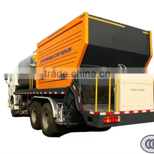 8 M3 Bitumen Tanker Synchronous Chip Sealer Truck thumbnail-1