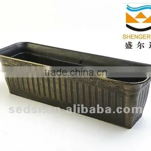 Rectangle Big Planter, Gloden Flowerpot, Garden Pot& Planter thumbnail-1