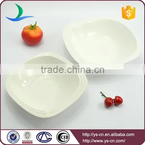 Wholesale Custom White Ceramic Serving Bowl Set thumbnail-1